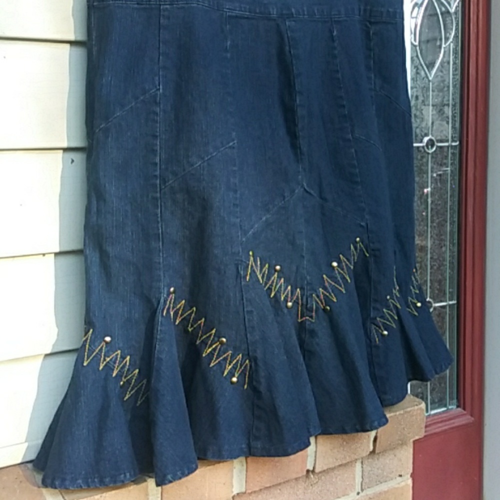 Ashley Stewart, Denim, skirt